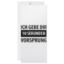 Ich gebe dir 10 Sekunden Vorsprug T-shirt Customized Rack Card