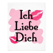Ich Liebe Dich - Allemand je t'aime Faire-parts