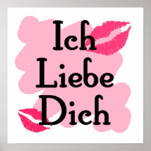 Ich Liebe Dich - Allemand je t'aime Posters