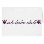 ich liebe dich greeting cards