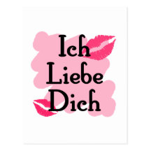 ich liebe dich postcard