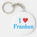 Ich liebe I love Franken Schlüsselband