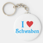 Ich liebe I love Schwaben Schlüsselanhänger