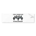 Ich mach dich Friedhof T-shirt icon Bumper Sticker