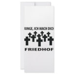 Ich mach dich Friedhof T-shirt icon Custom Rack Cards