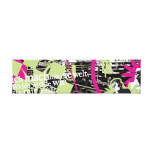 Ich mach mir die Welt... Canvas Print
