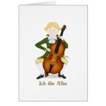 Ich übe Alles "I Practice Everyting" Greeting Card