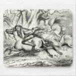 Ichabod Crane Running Away Mousepad