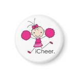 iCheer Hot Pink Fridge Magnets