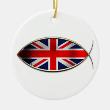 Ichthus - British Flag Ornament
