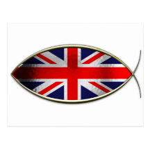 Ichthus - British Flag Post Card