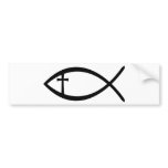 Ichthus Christian Fish bumper stickers