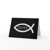Ichthus - Christian Fish Symbol Card