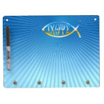 Ichthus Christian Fish Symbol Dry Erase Board