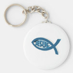 Ichthus - Christian Fish Symbol - Jesus Scripture Keychain