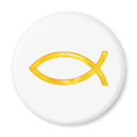 Ichthus - Christian Fish Symbol Refrigerator Magnet