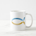 Ichthus - Christian Fish Symbol  Sky & Ground Mugs