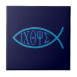 Ichthus - Christian Fish Symbol  - Tile