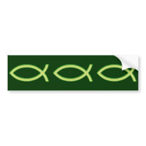 Ichthus - Christian Fish Symbols Bumper Sticker