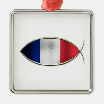 Ichthus - French Flag Ornaments