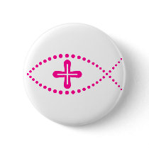 Ichthus Pink Christian Fish