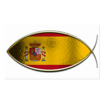 Ichthus - Spanish Flag Business Cards