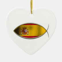 Ichthus - Spanish Flag Ornament