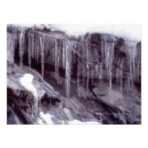 Icicles On The Rocks Photo Art