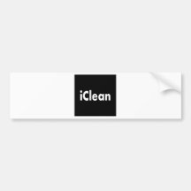 iClean Bumper Stickers