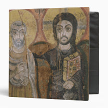 Icon depicting Abbott Mena with Christ Binders