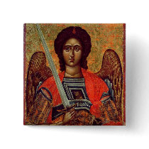 Icon of the Angel Michael, Greek, 18th century Buttons