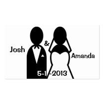 Icon Wedding Couple Thank You Card Business Cards