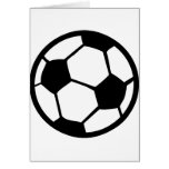 icône de ballon de football carte de vœux