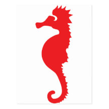 icône de cheval de la Mer Rouge Carte Postale