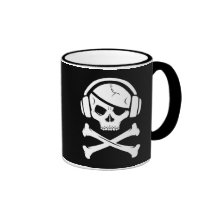 Icône de la piraterie anti-RIAA de pirate de musiq Tasse