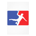 Icône de légende de handball papier à lettre customisé