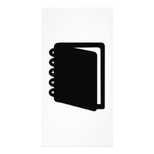 Icône de livre cartes de vœux avec photo
