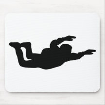 icône de parachutiste de parachutisme tapis de souris