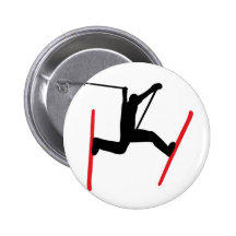 icône de saut à skis badge