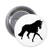 icône noire de cheval pin's