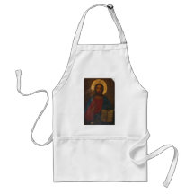 ICÔNE ORTHODOXE GRECQUE VINTAGE TABLIER