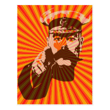 Iconic Lord Kitchener pop art style Post Card