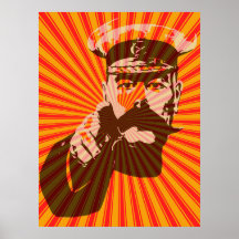 Iconic Lord Kitchener pop art style Posters