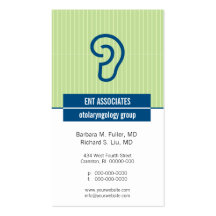 Iconographic Ear Appointment Business Card Templates