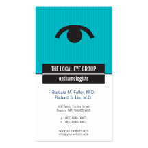 Iconographic Optical Appointment Business Card