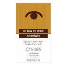 Iconographic Optical Appointment Business Card