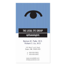 Iconographic Optical Appointment Business Card