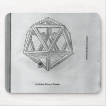 Icosahedron, from 'De Divina Proportione' mousepads