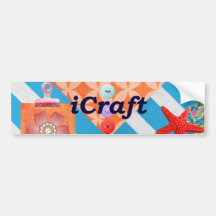 iCraft Scrapbooking and Buttons Craft Gifts Bumper Sticker