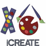 iCREATE Artist embroidered shirts